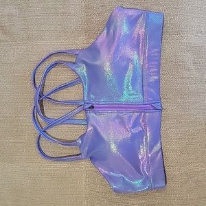 Curves N Combat Boots | Sports Bra Purple Font-Zip